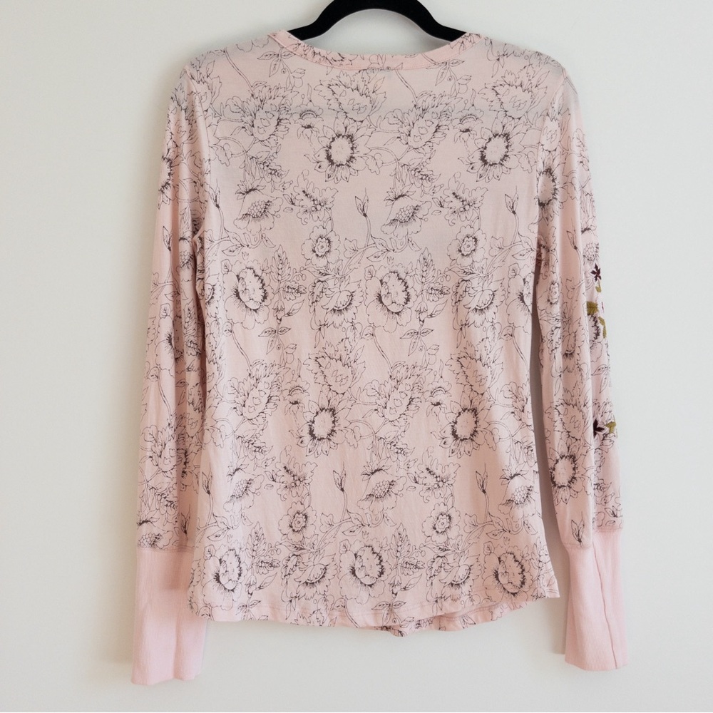 Sundance Pink Floral Embroidered Top - Picture 11 of 11